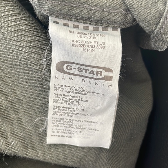 G-star raw Arc 3D snap-up long sleeved shirt - Picture 4 of 5